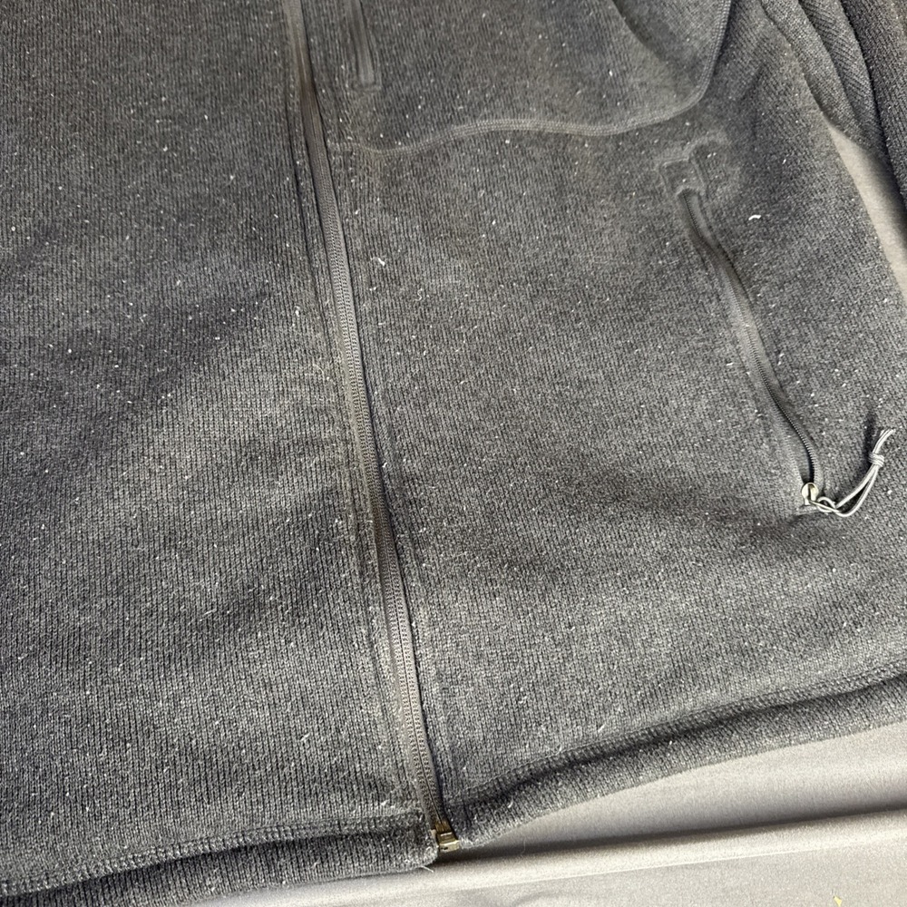 The North Face Pullover Mens L Black Grid Fleece Quarter Zip Warm - Picture 5 of 10